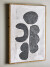 Bloomingville - Comma Illustration Med Ramme - Sort - Fyrretræ