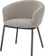 Bloomingville - Cortone Spisebordsstol Med Armlæn - Grå - Polyester