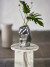 Bloomingville - Dimona Vase - Sølv - Stentøj Keramik - H 23 Cm