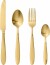 Bloomingville - Frea Guld Bestik Sæt - Rustfrit Stål - 16 Dele