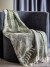 Bloomingville - Gabriela Plaid - Grøn - 160X130 Cm - Bomuld