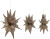 Bloomingville - Ilo Julestjerner - Papir - Brun - Fscmix - 3 Stk
