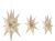 Bloomingville - Ilo Julestjerner - Papir - Hvid - Fscmix - 3 Stk