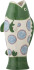 Bloomingville - Irving Vase - Fisk - Multifarvet - Stentøj Keramik