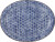 Bloomingville - Karine Serveringsfad - Blå - Stentøj - L 35 Cm