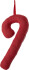 Bloomingville - Kunai Juleornament - Stok - Rød - Polyester