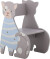 Bloomingville Mini - Mille Børnestol - Kat - Multifarvet - Mdf