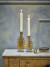 Bloomingville - Oaken Lysestager - Guld - Metal - 2 Stk