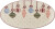 Bloomingville - Ornamentia Serveringsfad - Jul - Stentøj Keramik