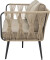 Bloomingville - Pavone Sofa - Brun - Metal - Havesofa - Flet
