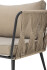 Bloomingville - Pavone Sofa - Brun - Metal - Havesofa - Flet
