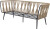 Bloomingville - Pavone Sofa - Brun - Metal - Havesofa - Flet