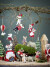 Bloomingville - Peo Ornament Julefigur Sæt - Rød - Uld - 2 Stk
