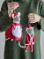 Bloomingville - Peo Ornament Julefigur Sæt - Rød - Uld - 2 Stk
