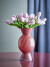 Bloomingville - Rajan Vase - Rosa - Glas - H 29 Cm