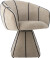 Bloomingville - Semilie Loungestol Med Drejefod - Natur - Plywood