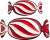 Bloomingville - Sweetie Serveringsfade - Rød - Glas - 2 Stk