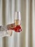 Bloomingville - Taurin Champagneglas Med Riller - Rosa - 25 Cl