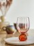 Bloomingville - Taurin Vinglas Med Riller - Rosa - Mundblæst - 45 Cl