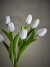 Bloomingville - Tulip Buket - Hvid - Kunstige Blomster