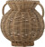 Bloomingville - Uni Vase I Flet - Natur - Rattan - H 25 5 Cm