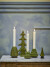 Bloomingville - Woods Julestager - Grøn - Stentøj Keramik - 5 Dele