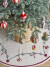 Bloomingville - Yule Rundt Juletræstæppe - 110 Cm - Rød - Bomuld