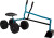 Blue Excavator With Wheels