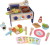 Bluey - Bbq And Salat Set - Grill Legetøj I Træ - 34 Dele