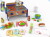 Bluey - Bbq And Salat Set - Grill Legetøj I Træ - 34 Dele