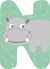 Dyrebogstaver I Træ - N - Small Foot - Assorteret