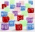 Bogstav Perler - 7X7X7 Mm - Hulstr 3 Mm - Flere Farver - 450 G