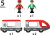 Brio 33505 - Travel Train - Passagertog I 5 Dele - World