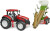 Bruder - Roadmax Tractor With Forwarding Trailer And 3 Tree Trunks 03453