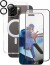 Care By Panzerglass - Iphone 16 Pro Max - 3-I-1 Cover Sæt - Gennemsigtig