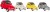 Citroen 2Cv Die - Cast Med Pull Back 1 60 - Assoteret