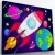 Clay Painting På Lærred - 30X40 Cm - Space - Splat