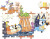 Bluey Puslespil Og Vendespil - Edukit 4-I-1 - Clementoni