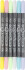Dobbelt Tusser - Vandbaserde - Pastel - 2 3 3 6 Mm - 6 Stk
