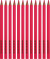 Trekantet Farveblyanter - Mine 5 Mm - Jumbo - Pink - 12 Stk