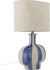 Creative Collection - Alida Bordlampe - Blå - Stentøj - H 46 Cm