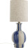 Creative Collection - Alida Bordlampe - Blå - Stentøj - H 46 Cm
