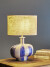 Creative Collection - Alida Bordlampe - Blå - Stentøj - H 46 Cm