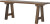 Creative Collection - Brosse Bænk - Brun - Træ - 120X45X35 Cm
