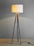 Creative Collection - Etienne Gulvlampe - H 156 Cm - Brun - Træ