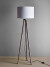 Creative Collection - Etienne Gulvlampe - H 156 Cm - Brun - Træ