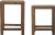Creative Collection - Galen Sideborde - Brun - Træ - 2 Stk