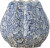 Creative Collection - Hetty Vase - Blå - Stentøj - 19 5 Cm