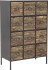 Creative Collection - Matteo Kommode Med Skuffer - Sort - Metal