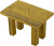 Creative Collection - Porir Planteopsats - Gul - Genanvendt Træ